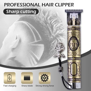 

Retro wireless hair clipper rechargeable sharp cutting Hair Scissors