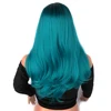 LiangMo Afro longue Ombre noir vert Cosplay Lolita perruque pas de frange haute température fibres synthétiques rose Extension de cheveux perruques pour Wo ► Photo 2/6