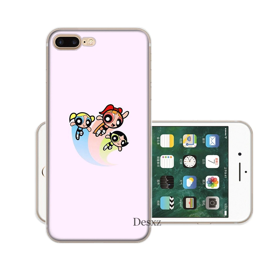 11 Чехол для мобильного телефона для iPhone 11 Pro X XS Max XR iPhone 6 6S 7 8 Plus 5 5S SE, Жесткий Чехол, корпус для девочки Powerpuff - Цвет: 11