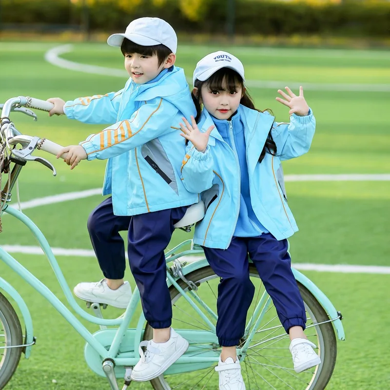 

School Uniform Fluorescent England Young STUDENT'S Reflective College Clothing Clothes Kindergarten Sports Clothing Children Bus