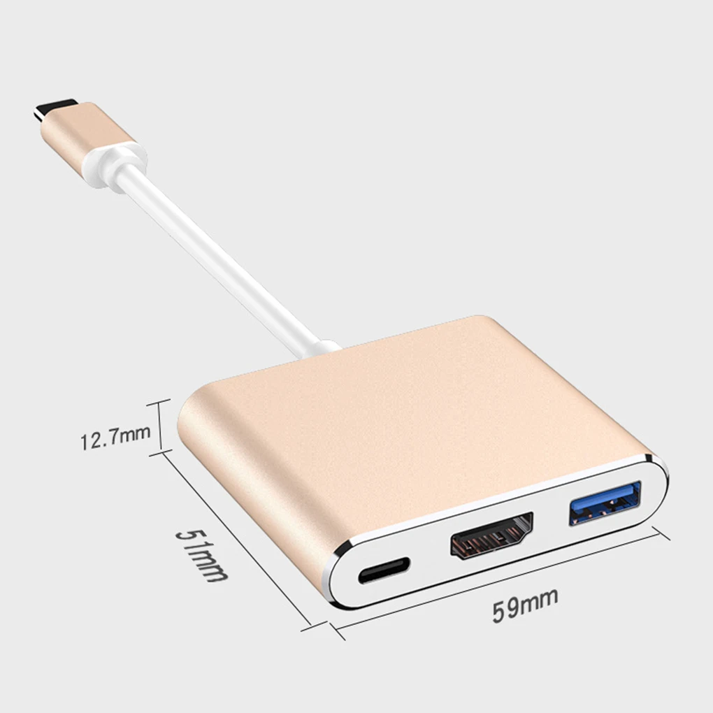 USB C концентратор тип-c к VGA USB3.0 PD зарядный адаптер ноутбук кабель конвертер док-станция