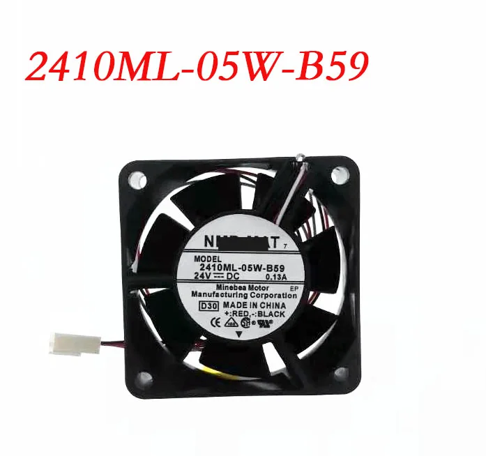 Осевой кулер для NMB 2410ML-05W-B59 DC 24 В 0.13A 6025 60x60x25 мм 60 | Электроника