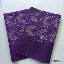 Африканский гелевый головной убор ASO OKE повязка на голову с бисером нигерийские Стразы gele головной убор модный женский шарф для вечерние 2 шт./лот