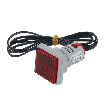 

Light LED Indicator 22mm AC 50-380V Digital Voltage Meter Thermometer Digital Display Temperature Measuring Induction