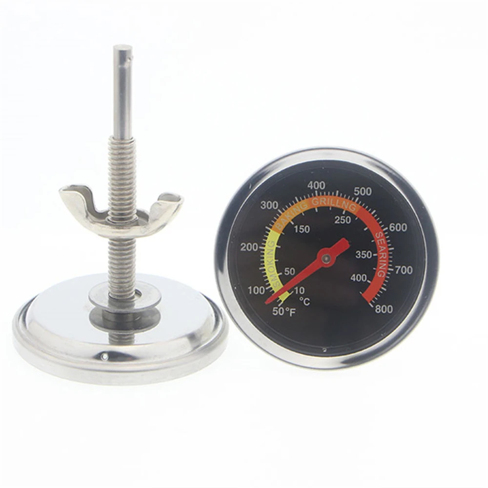 

10-400 ℃ Stainless Steel BBQ Accessories Smoker Grill Meat Thermometer Dial Temperature Gauge Gage 50-800 ℉ Thermometer for Oven