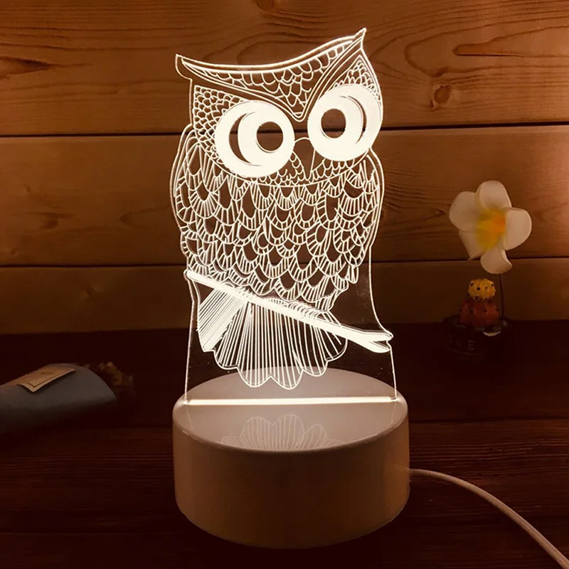 3D креативная Светодиодная лампа ночник новинка ночник 3D иллюзия настольная лампа usb зарядка для детской комнаты декор коридора