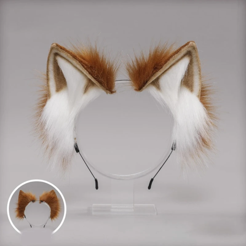 funny halloween costumes Girls Cat Dog Animal Ears Headwear Plush Hair Hoop Handmade Cosplay Accessories anime outfits