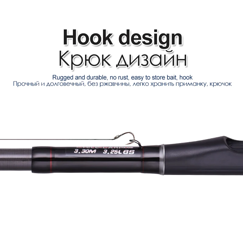 FX 3.3m 3.6m Tele Carp Fishing Rod Telescopic Portable Profession Ultra Light Fishing Rod Expert Travel 3.25lbs The Red Wire Rod