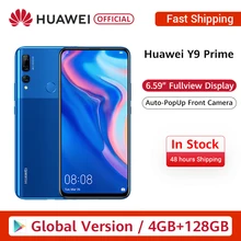 Version mondiale Huawei Y9 Prime 2019 Smartphone AI Triple arrière caméras 4GB 128GB Auto Pop Up caméra frontale 6.59 "téléphone portable(China)