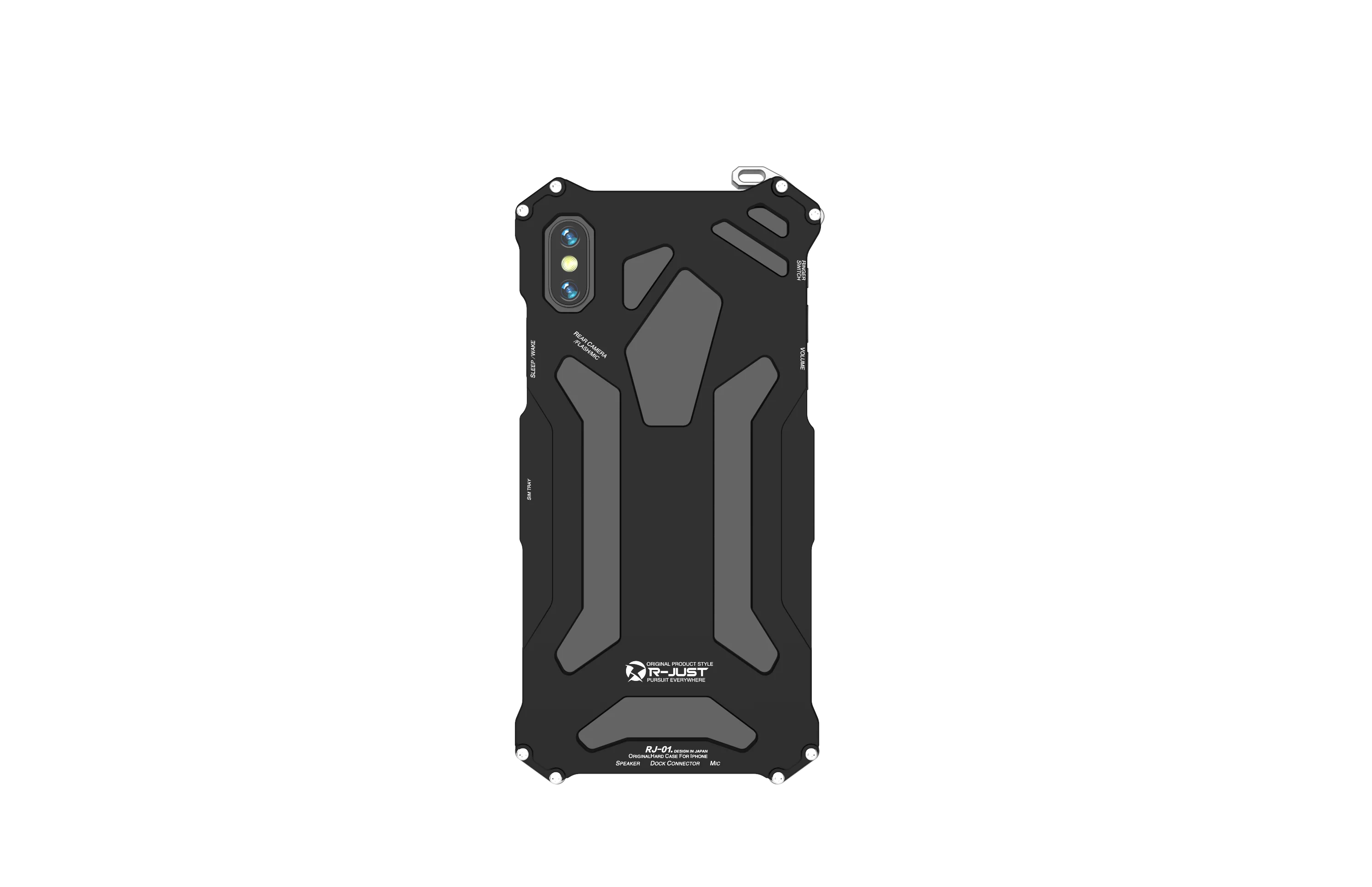 Для iPhone XS Max iPhone XR чехол Алюминий сплава металлический каркас для тяжелых условий эксплуатации противоударный защитный чехол для iPhone X XS 7 8 Plus - Цвет: Black