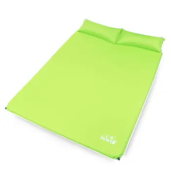 

Two Person Automatic Inflatable Mattress Sleeping Mat Moisture Pad with Pillow Blowout Proof Design for Outdoor Activity