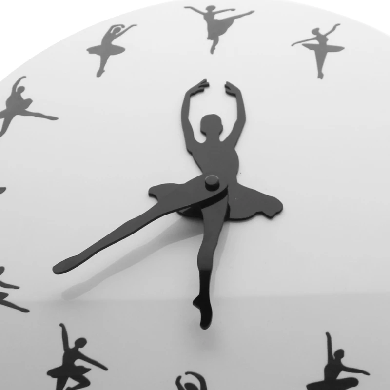Простые настенные часы для балерины, декоративные часы, настенные часы для девочек, комнаты, студии танцев, декор для балета, танцоры G