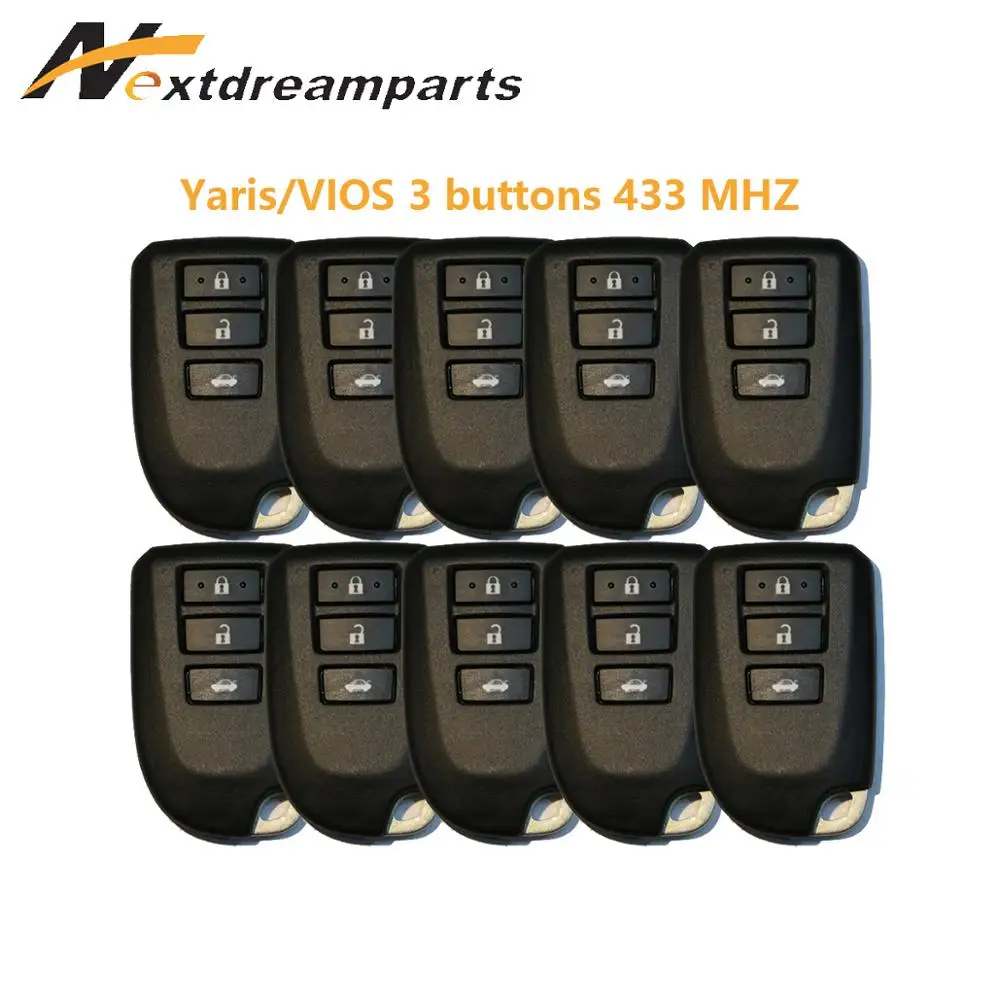 

Genuine Smart Key for Toyota Yaris VIOS 433mhz 3 buttons key