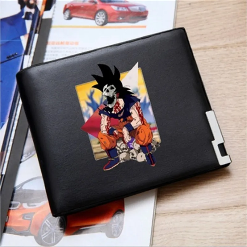 Dragon Ball Z Super Saiyan Сон Гоку Транкс подростковый кожаный короткий кошелек фигурка Коллекция Модель игрушки X2886
