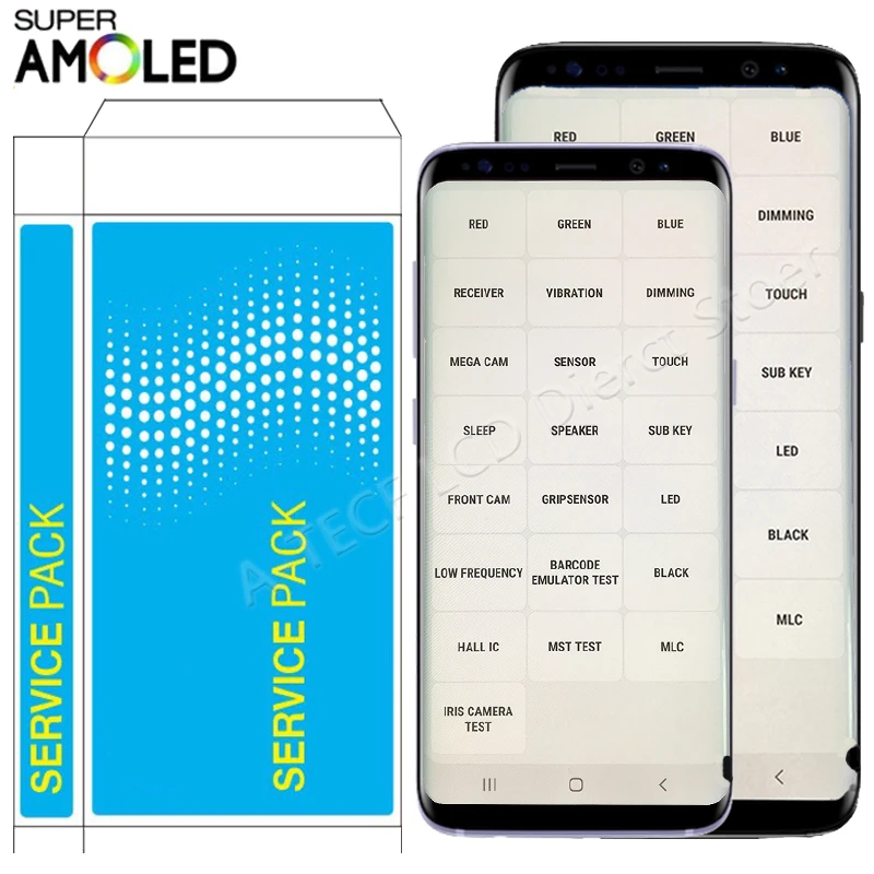  Original AMOLED G960 LCD For Samsung S9 LCD Display Touch screen With Frame For Galaxy S9 Plus SM-G