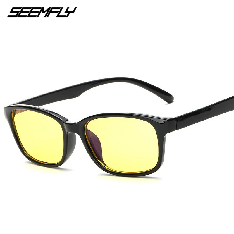 

SEEMFLY new Computer Gaming Frame Men Anti Blue Rays Blocking Prescription Myopia Polarized frame Night Nerd Blue Light Glasses