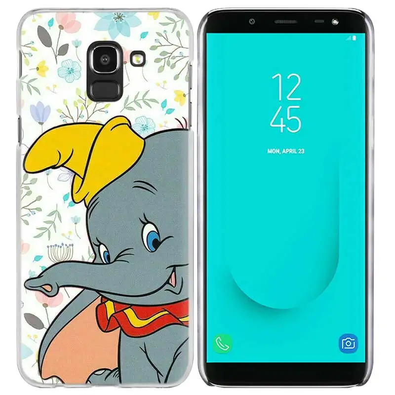 04 Милые анимации Дамбо чехол для samsung Galaxy A50 A80 A70 A60 A40 A30 A20 A20e A10 A9 A7 A6 плюс Note 8 9 10 Pro - Color: 04