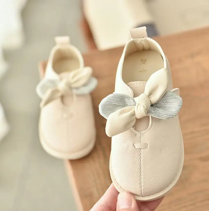 

Girls Bow Princess Sneakers Children Shoes Girls Running Kids Sports Shoes Solid Casual Breathable Baby Toddler Shoes