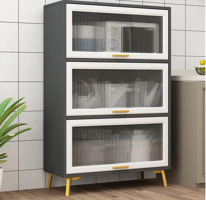 Side cabinet modern simple kitchen storage cabinet living room storage wall cupboard tea