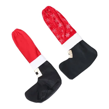 

2pcs Table Leg Covers Cartoon Lovely Christmas Bottle Sleeve Furniture Protector Sofa Leg Wrap for Restaurant Hotel