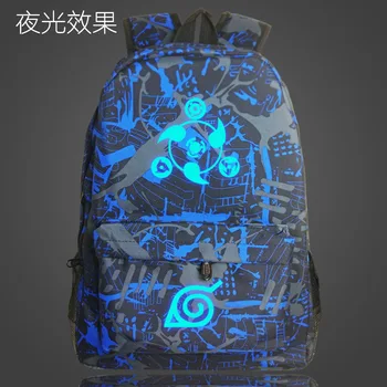 

New Anime Naruto Backpack High Quality School Bag Travel Bags For Men Women Capacity Mochilas