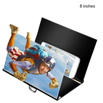 

HD Screen Amplifier With Wood Frame Radiation Protection Mobile Universal Phone Video Magnifying Glass Bracket