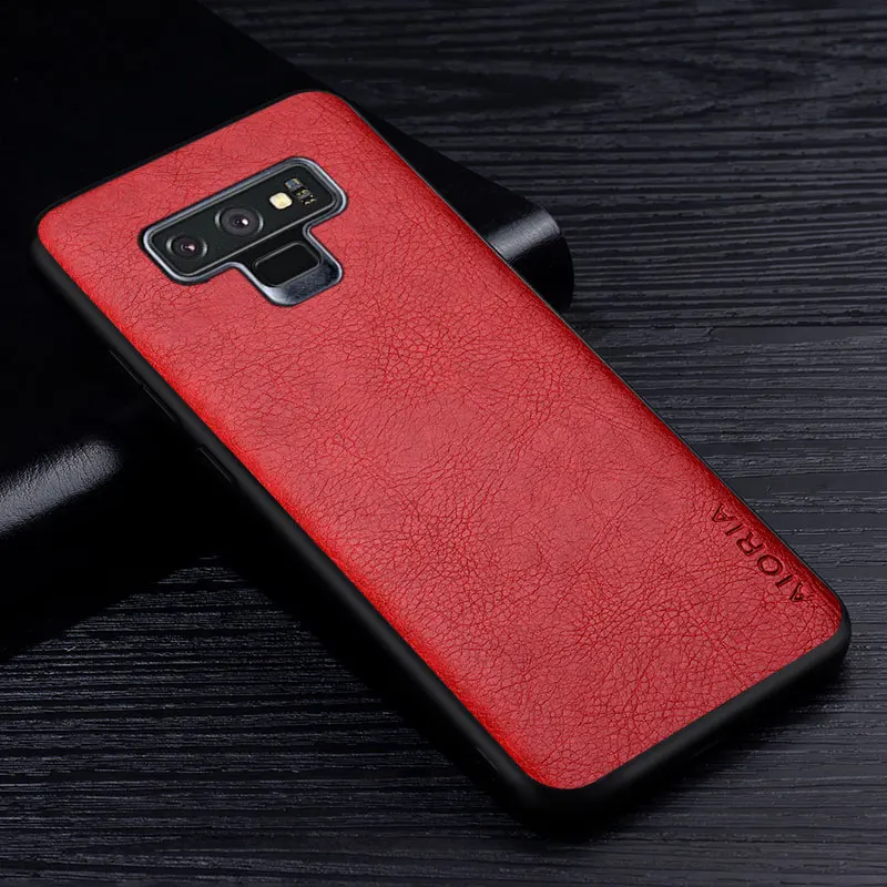 cute samsung phone case Case For Samsung Galaxy Note 9 Premium Retro Litchi Leather Pattern Back Cover  for samsung note 9 business style phone case cute phone cases for samsung  Cases For Samsung