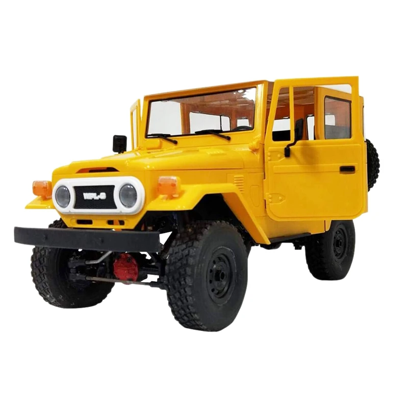 Yellow Горячая-Wpl Rc автомобиль игрушки C34 внедорожный пульт дистанционного управления автомобильный комплект(C-34K пластиковый комплект компонентная версия - Цвет: Yellow