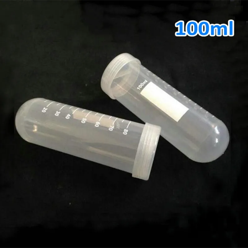Pack of 10 x 100ml Graduated Plastic Centrifuge Tubes with Screw Caps High-quality, 100ml plastic centrifuge tubes with graduated markings and screw caps, ideal for laboratory PCR analysis and other applications. High-quality, 100ml plastic centrifuge tubes with graduated markings and screw caps, ideal for laboratory PCR analysis and other applications. H8d8d59a965c94cb7a441a1fc16e13bcaK -