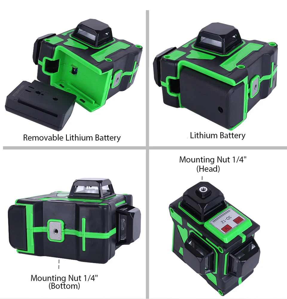 360 horizontal e vertical laser níveis cruz