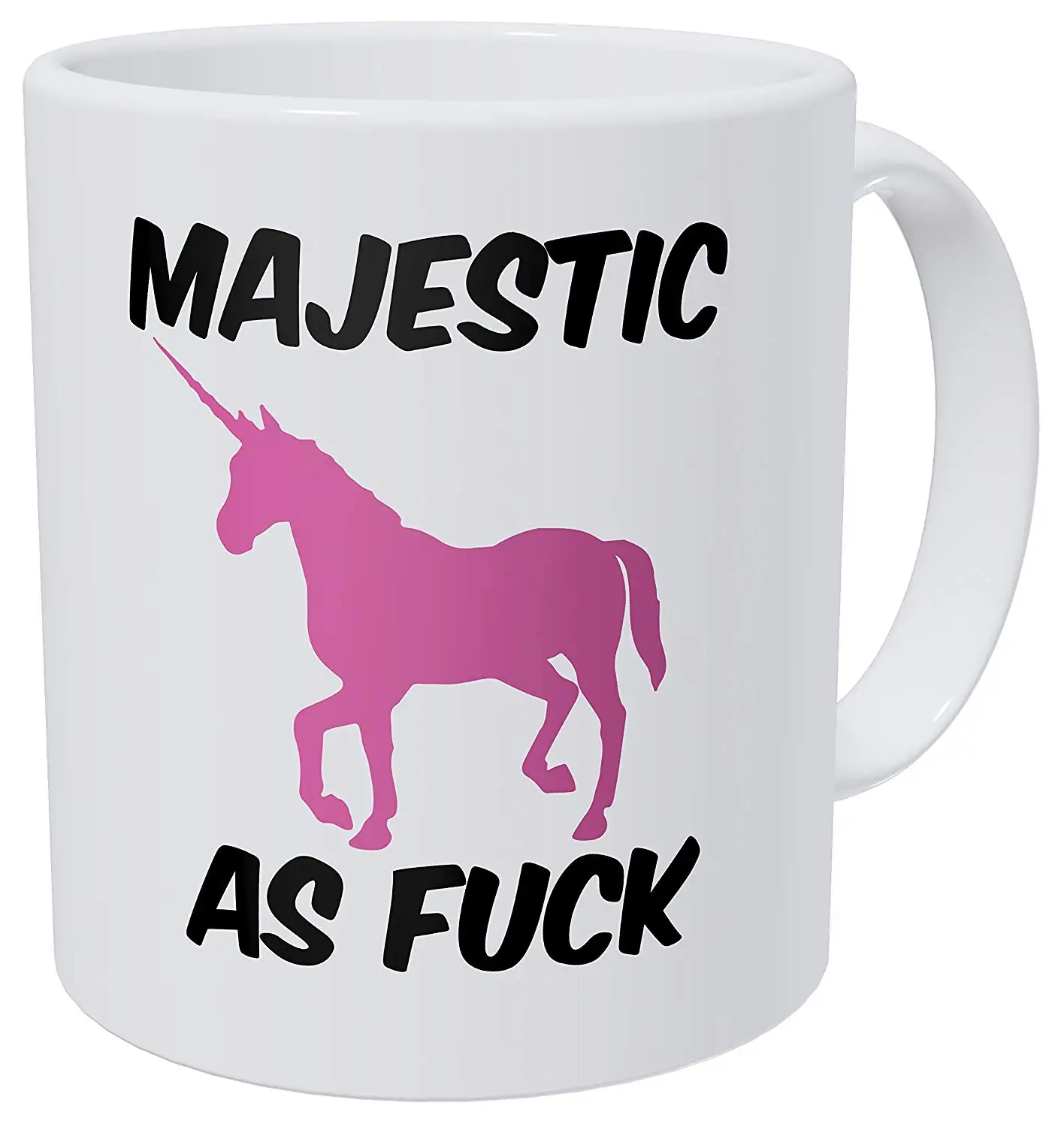 Majestic As F Розовый Единорог 11 унций смешная кофейная кружка