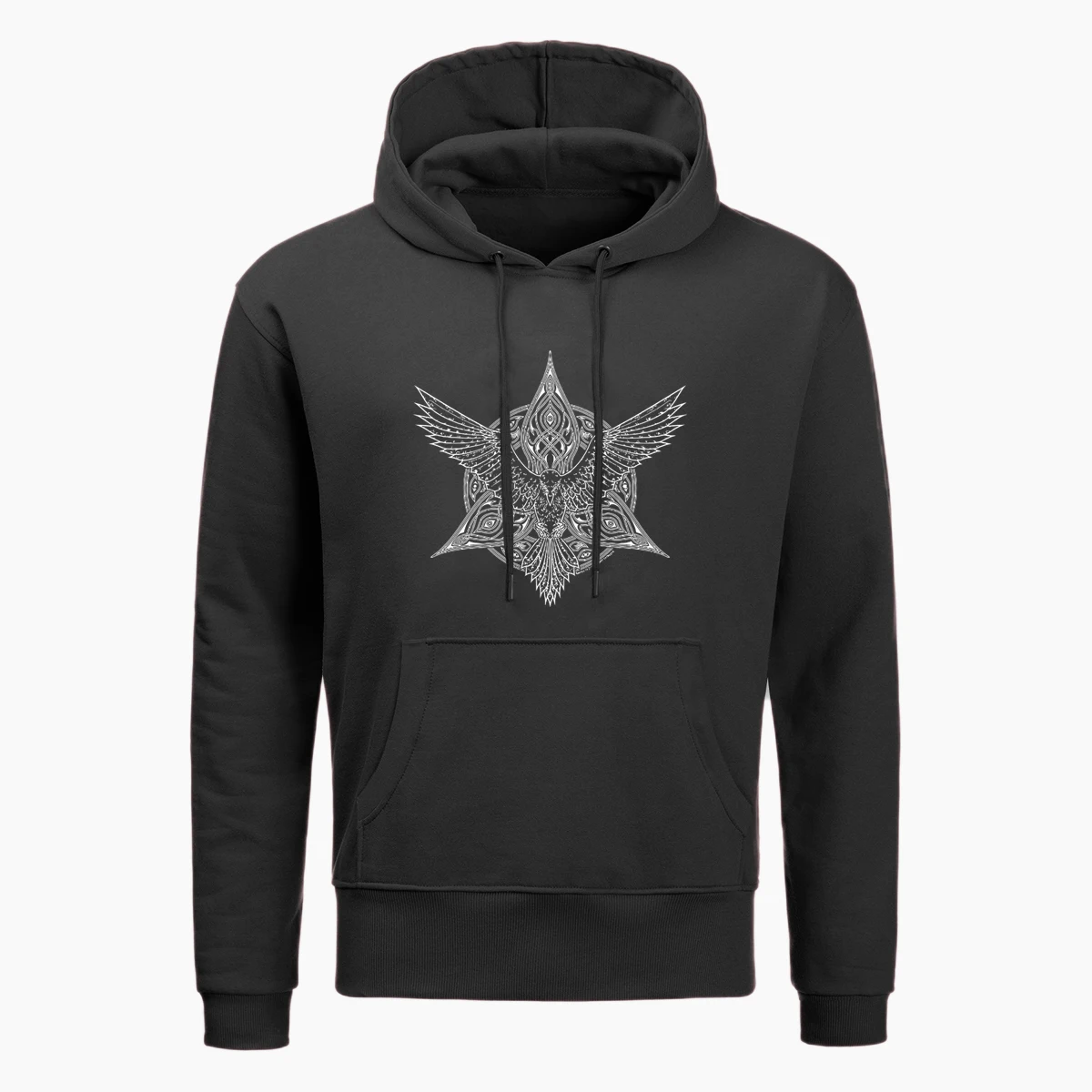 Мужская толстовка Odin Viking Eagle с принтом Викинги винтажная Повседневная Осенняя