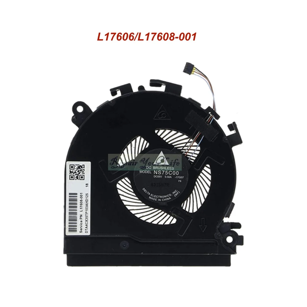 CPU Cooling Fan for HP X360 15-CH000 15-CH,Compaitible L17605-001  L17606-001 L17608-001,