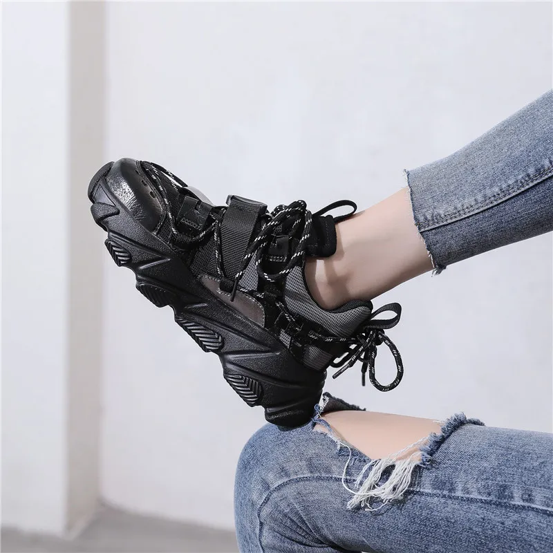 Womens Sneakers Women's Running Shoes Platform Woman shoes Woman's Trainers Summer Heels Thick Fashion Casual Med Cotton