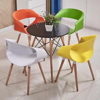 

Negotiating table and chair combination simple modern sales office leisure reception business rest area round table and chairs o