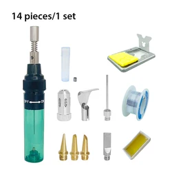 Lot de 14 fers à souder 8ml, stylo à souder électronique, Compact, Portable, pour la réparation de bijoux, recharge sans fil, brûleur de chaleur 