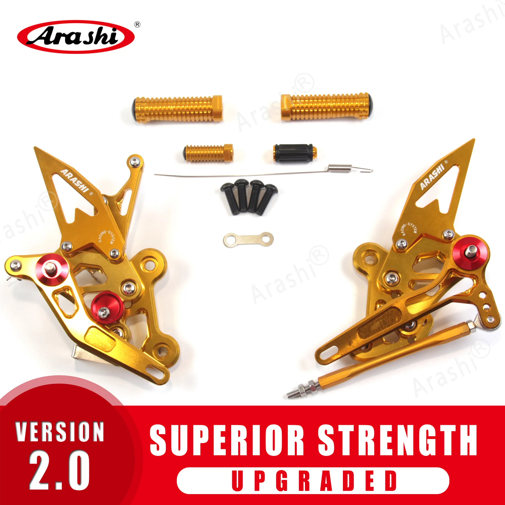 Arashi Rider Rearset для SUZUKI GSR750 2011- Регулируемые подножки GSR 750 2012 2013 GSXS750
