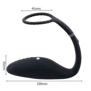 Wireless Remote Control Electric Shock Prostate Massager Gay Sex Toys Anal Plug Butt Plug Vibrator With Ring Anal Toy For Men 6