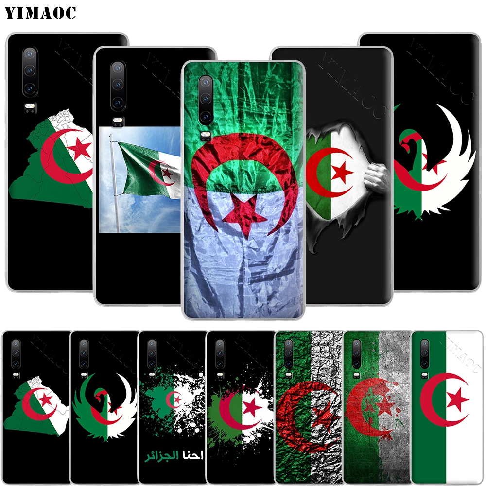Чехол YIMAOC с национальным флагом Алжира для телефона Huawei P8 P9 P10 P20 P30 Lite Pro P Smart Z 2018 2019