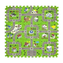 Traffic City Road Environmental Protection Foam Splicing Mat Children's Games Car Track Non-Slip Crawling Mat