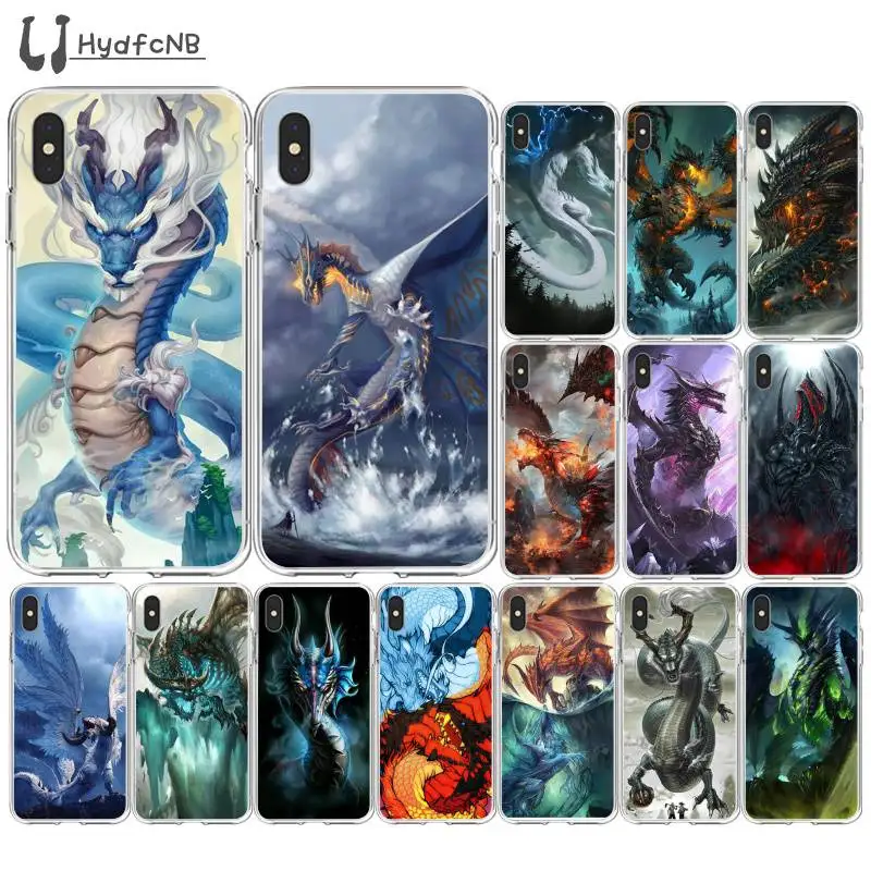 

Transparent Dragon TPU Soft Phone Case for iPhone 11 pro XS MAX 8 7 6 6S Plus X 5 5S SE XR cover