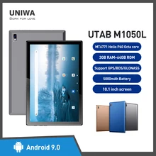 UNIWA – tablette PC de 10.1 pouces utabl, Android 9.0, 3 go de RAM, 64 go de ROM, caméra arrière de 13mp, Helio P60 Octa Core 