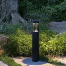 Стиль Водонепроницаемый 15 Вт светодиодный садовый Газон лампа современный алюминиевый световой столб открытый двор дачный пейзаж газон блокираторы света