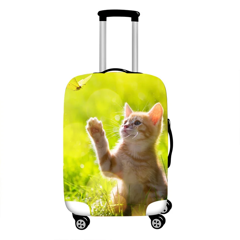 Чехол для багажа с животным узором, эластичный чехол для путешествий, чехол для 18-32 дюймов, чехол для костюма, аксессуары для путешествий, Новинка - Цвет: M   Luggage cover