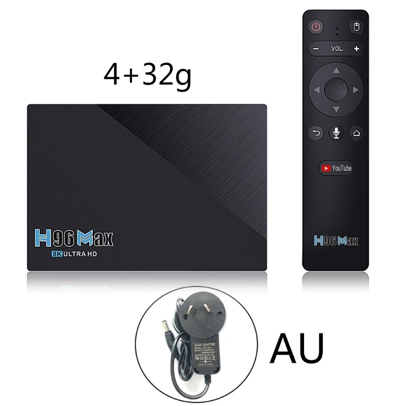 

H96 Max RK3566 Quad Core Dual Wifi 11 TV Box 4GB 32GB/8GB 64GB 2.4G / 5G BT4.0 8K Hd 1000M Set Top Box Media Player