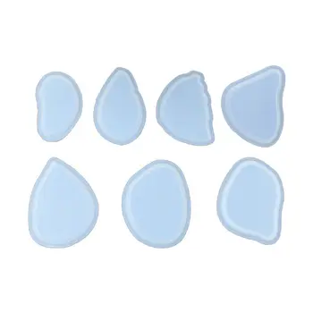 

7Pcs/Set Crystal Epoxy Tags Silicone Mould Pendant Casting Mold Handmade DIY Crafts Jewelry Making Tools