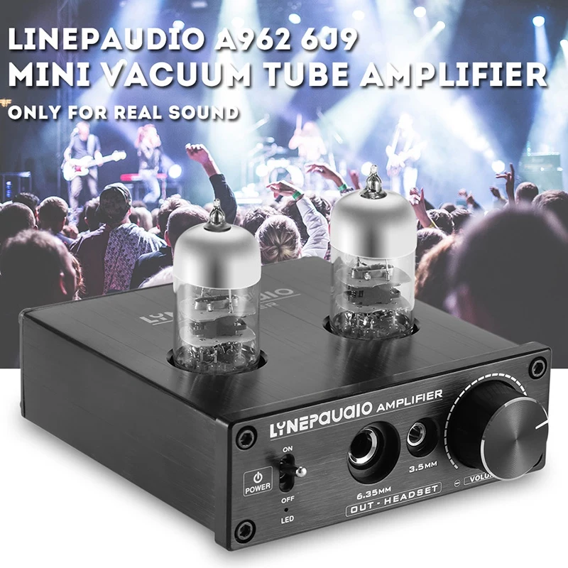 Linepaudio A962 6J9 мини усилитель вакуумной трубки Usb Asio звуковая карта сигнал усилитель с Usb звуковая карта Функция