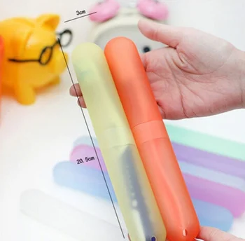 

New Hot Toothbrushbox excellent Portable Travel Hiking Camping Toothbrush Holder Case Box Tube Cover Protect SMR88