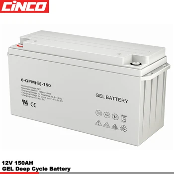 شراء12v 150ah Gel Battery For Solar Power System Free-Maintenance Deep Cycle Lead-acid Battery