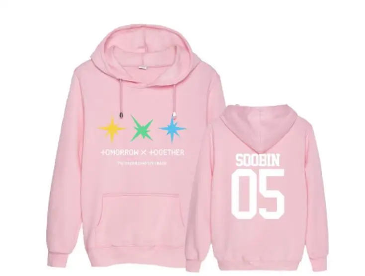 Kpop txt the dream chapter magic album одноименный принт тонкие толстовки унисекс модный пуловер Свободная Толстовка - Цвет: thin